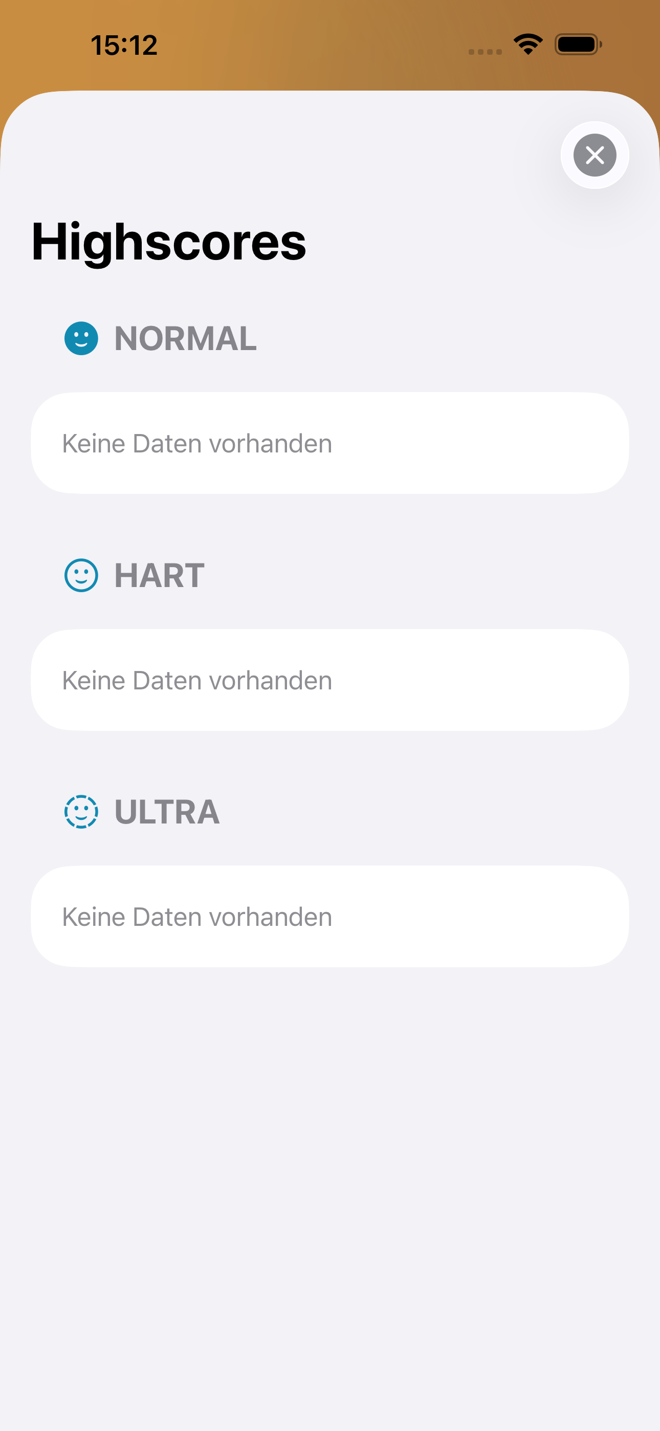 Bestenliste in WhatsFirst auf dem iPhone