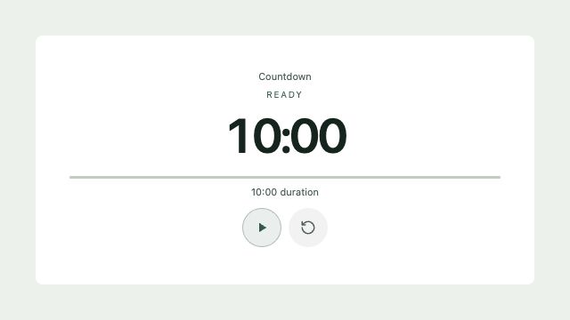 Countdown · Widget-Vorschau mit Demodaten
