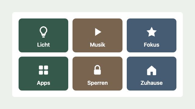 Deck · Widget-Vorschau mit Demodaten
